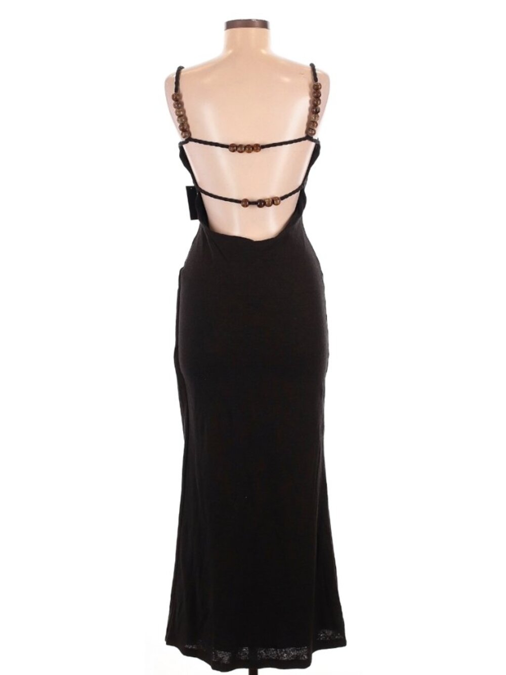 NWT JLUXLABEL Black Great Escape Backless Linen Maxi Dress (M) - Picture 4 of 9